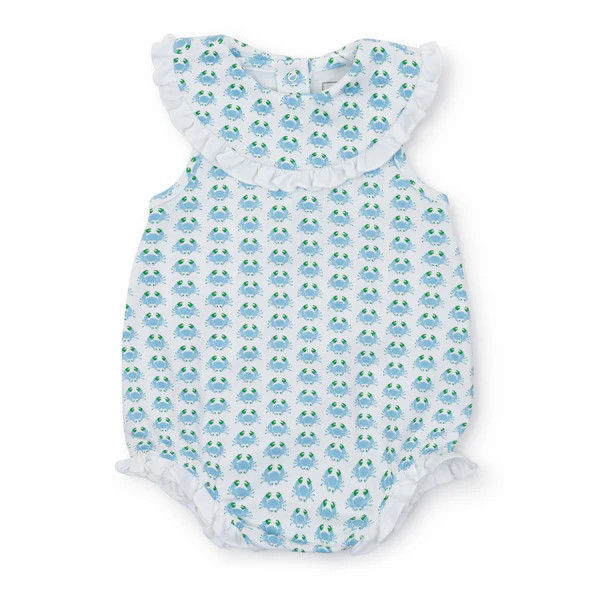 Adele Girls' Pima Cotton Bubble - Cool Crabs | Lila and Hayes