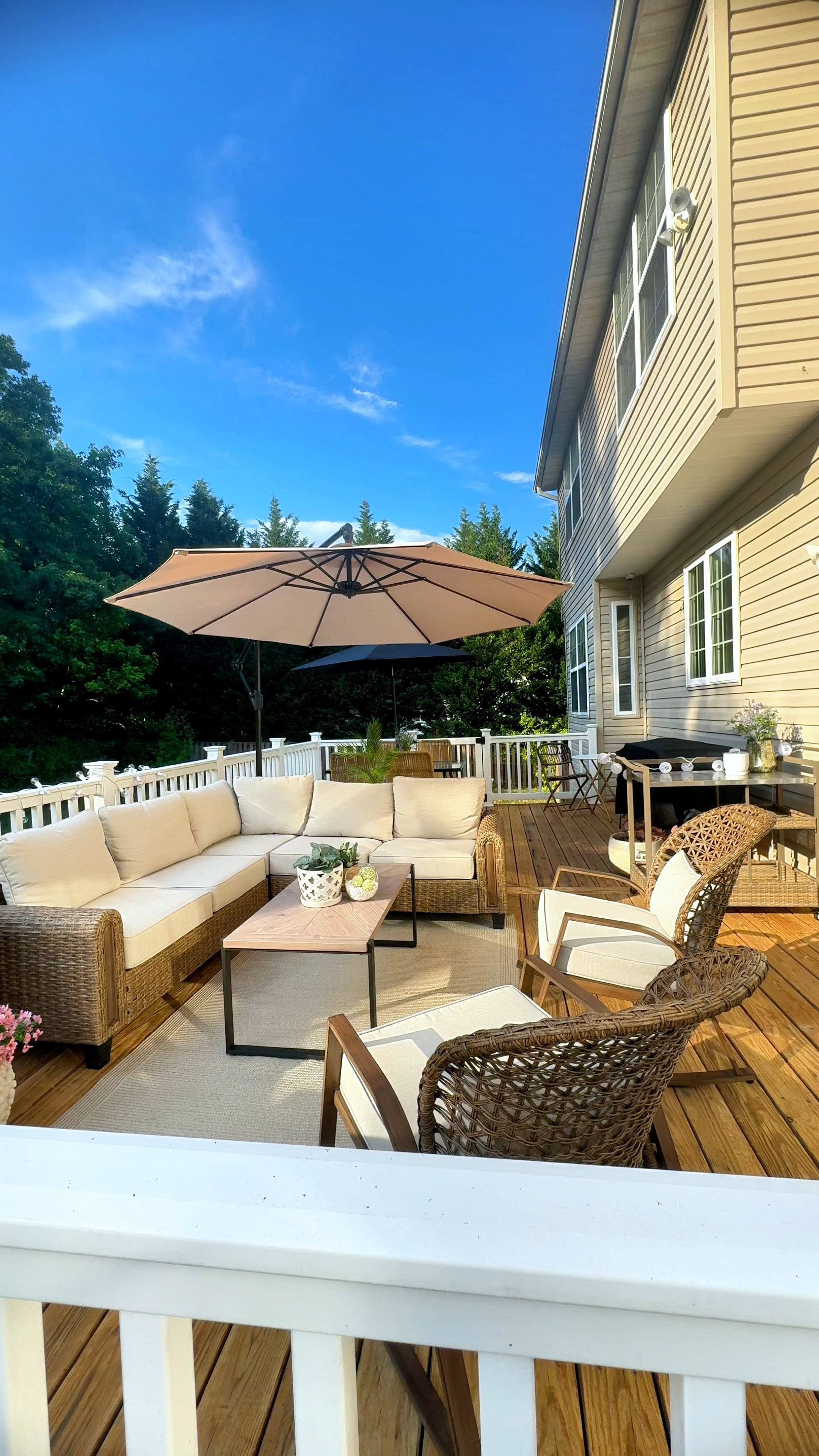 Sectional is from Biglots the  #Broyhill collection. I’ve linked similar ones from Walmart below. #outdoorsectional #outdoorfurniture #blackstonegriddle #targetoutdoorumbrella #targetoutdoorfurniture #targetfurniture #targertdiningchairs #biglots #target #bistro

#LTKVideo #LTKHome