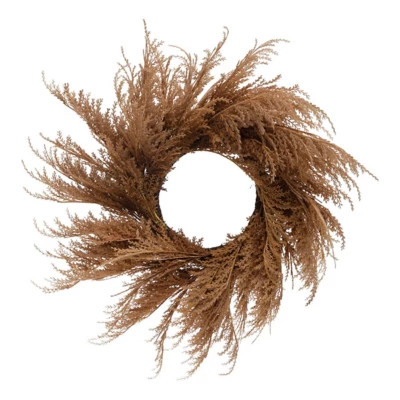 Creative Co-Op 28" Round Faux Pampas Grass Wreath | Scheels
