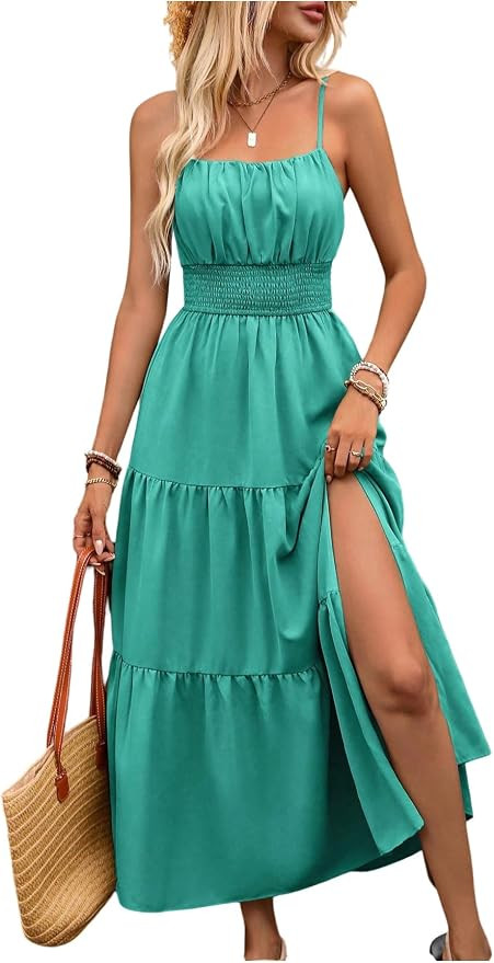 BEAUDRM Women's Summer Maxi Dresses Boho Summer Wedding Guest Dress Beach Vacation Outfits Cruise... | Amazon (US)