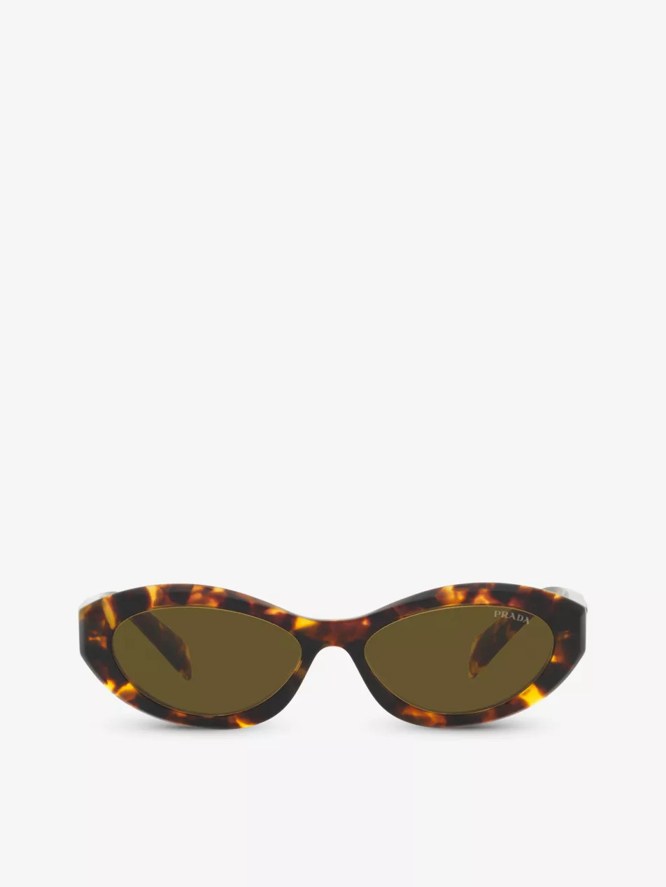 PR 26ZS irregular-shape acetate sunglasses | Selfridges