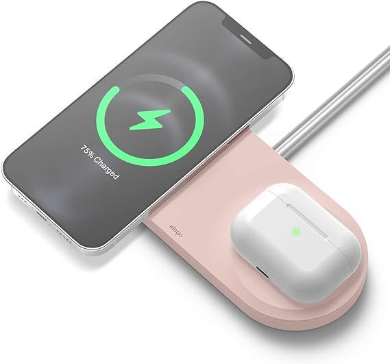 elago 2 in 1 Wireless Charger Stand, Charging Station Compatible with iPhone 13 & iPhone 12, AirP... | Amazon (US)