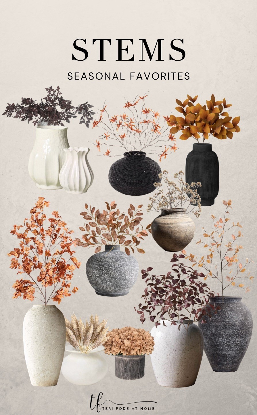 My favorite seasonal vases and stems for fall! Fall stems, vases, pots, decorative planters, fall vase decor

#LTKSeasonal #LTKHome
