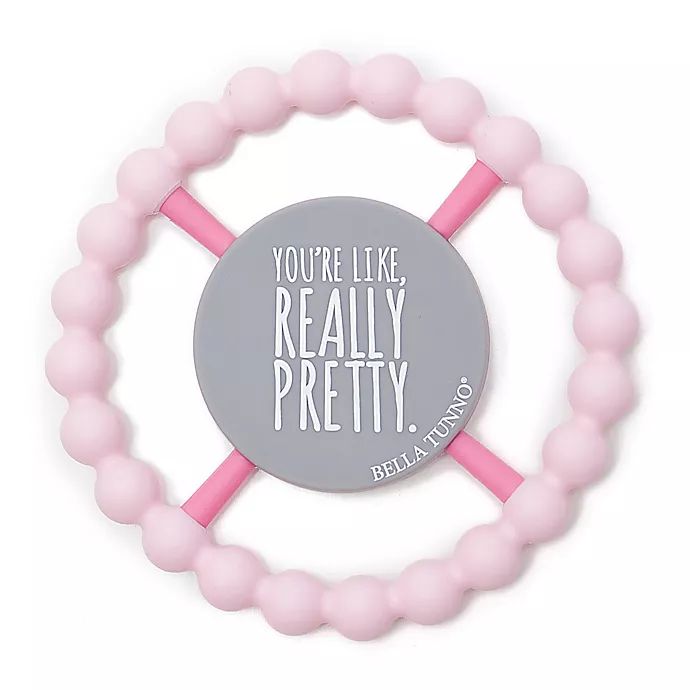 Bella Tunno™ "Really Pretty" Happy Teether in Pink | buybuy BABY