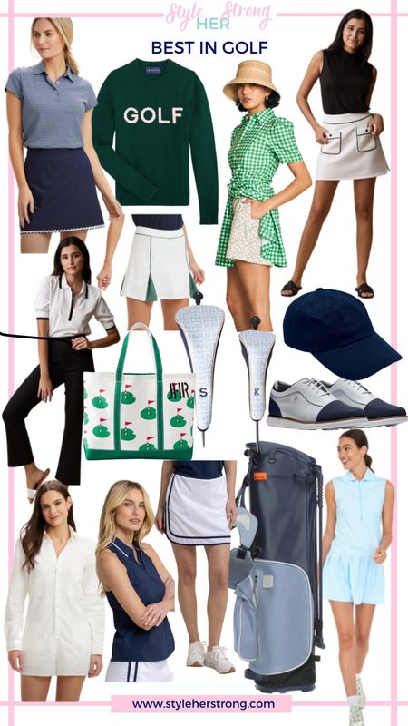 Women’s golf outfit, masters outfit, golf skirt, golf dress, golf shoes 

#LTKGiftGuide #LTKActive #LTKfitness