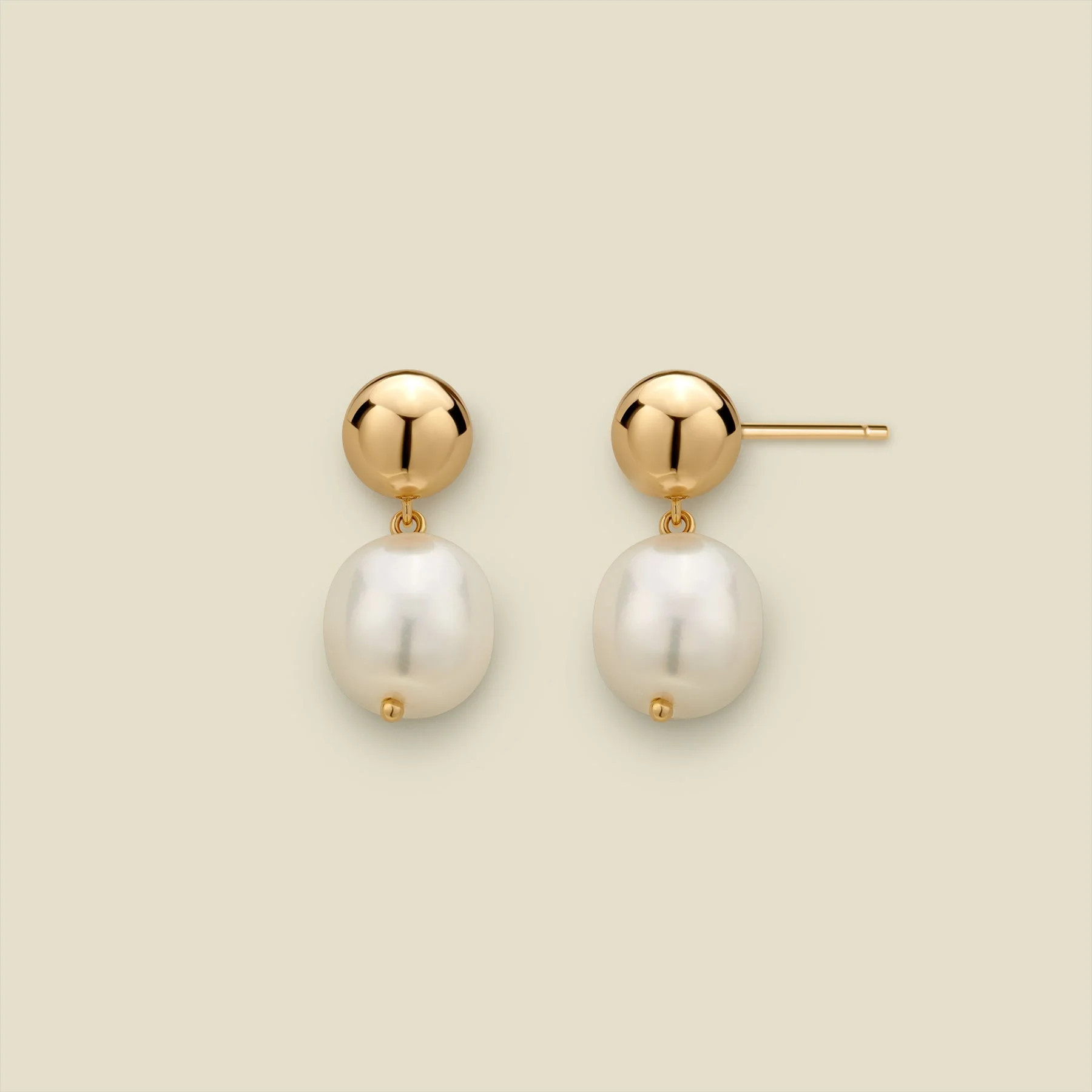 Drop Pearl Stud Earrings | Made By Mary | Made By Mary | Made By Mary