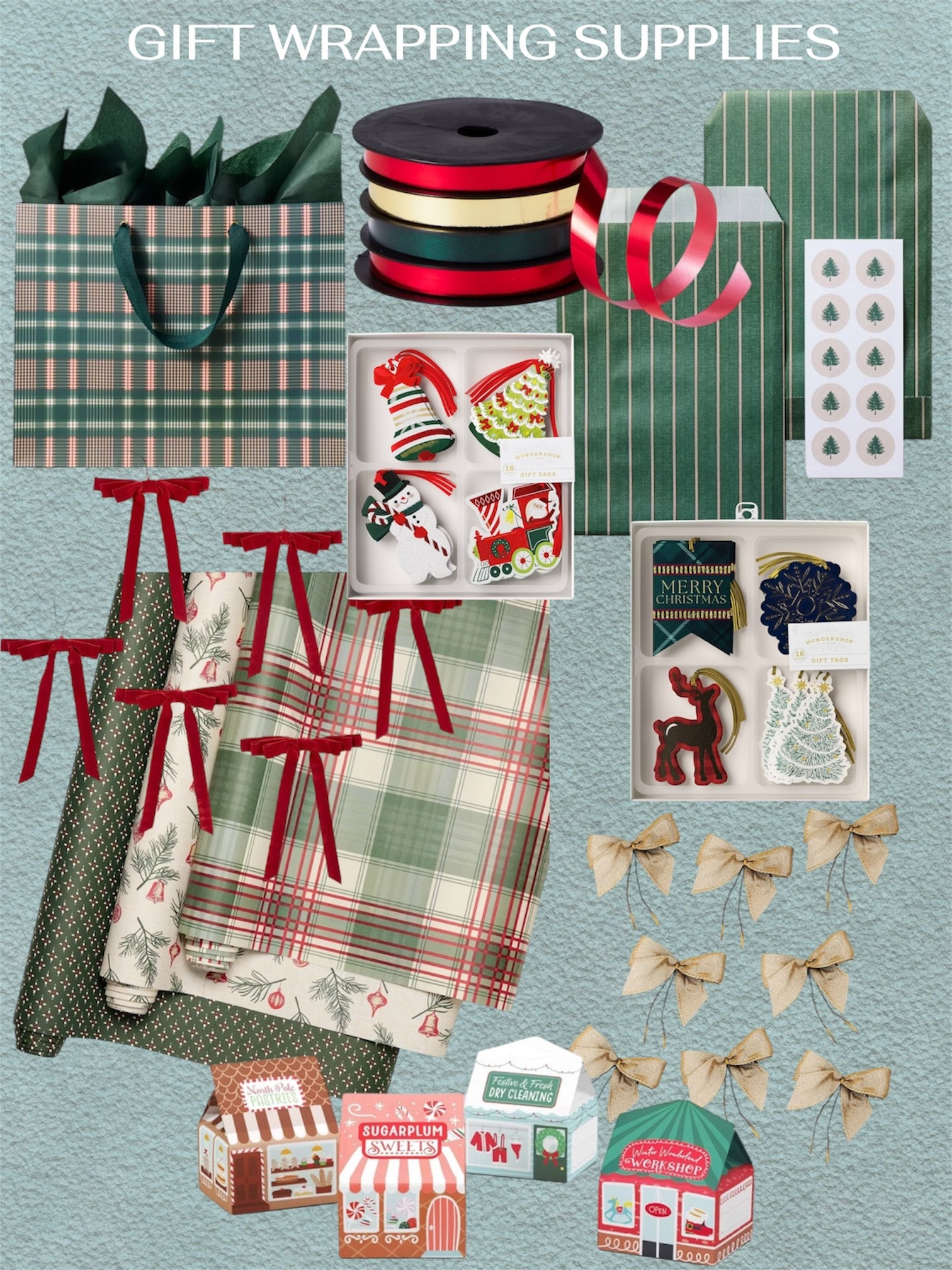 Christmas gift wrapping supplies from Target. 


Christmas gift wrapping paper, Christmas gift tags, Christmas bows, Christmas gift bag, Christmas ribbon, 

#LTKGiftGuide #LTKHome #LTKFindsUnder50 #LTKSeasonal #LTKHoliday