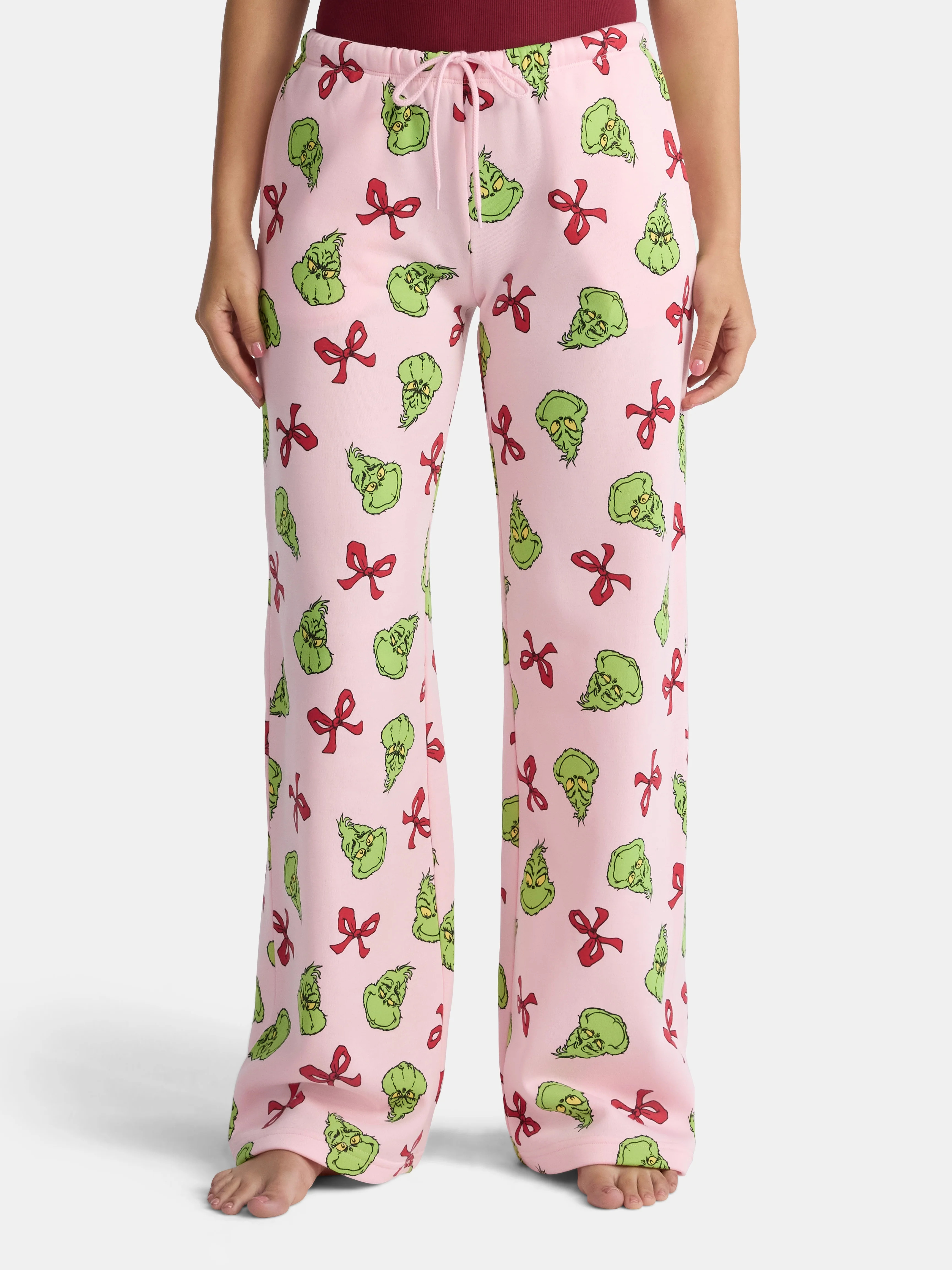 Dr. Seuss The Grinch Women's Graphic Fleece Straight-Leg Joggers, Sizes XXS-XXL | Walmart (US)