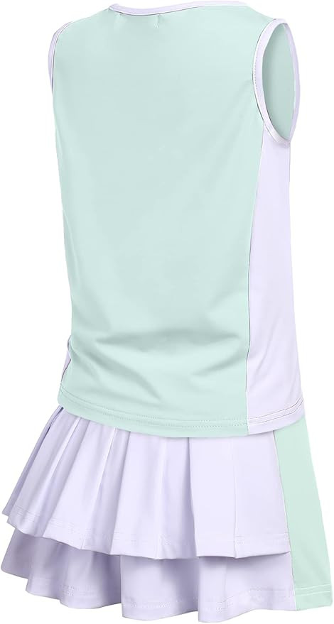 Zaclotre Girls Tennis Golf Dress Outfit Sleeveless Tank Top and Skorts Sets Sport Skirt with Shor... | Amazon (US)