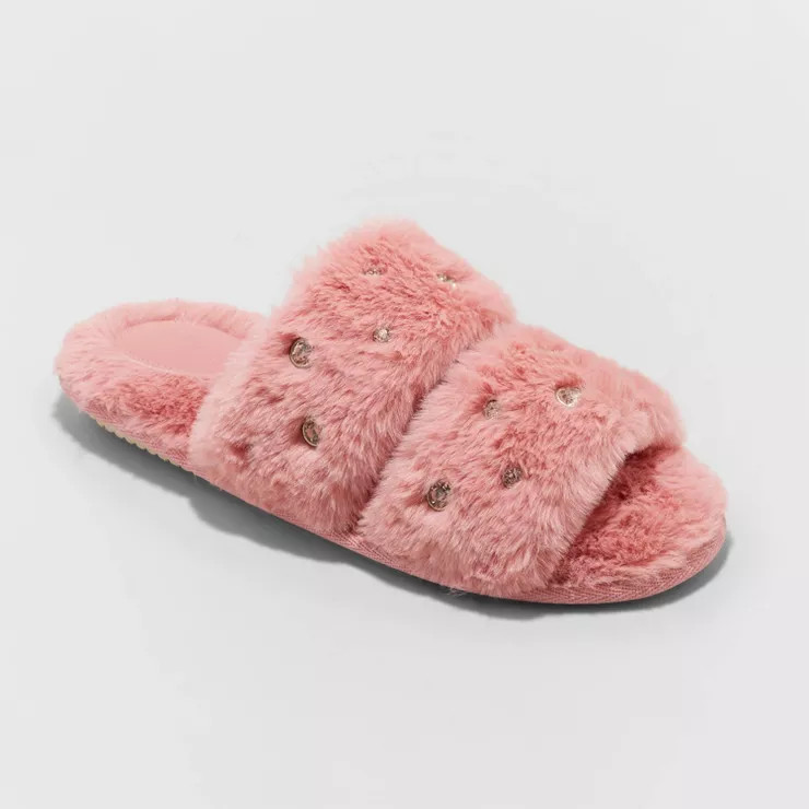 Women's Vienna Rhinestone Embellished Slide Slippers - Stars Above™ | Target