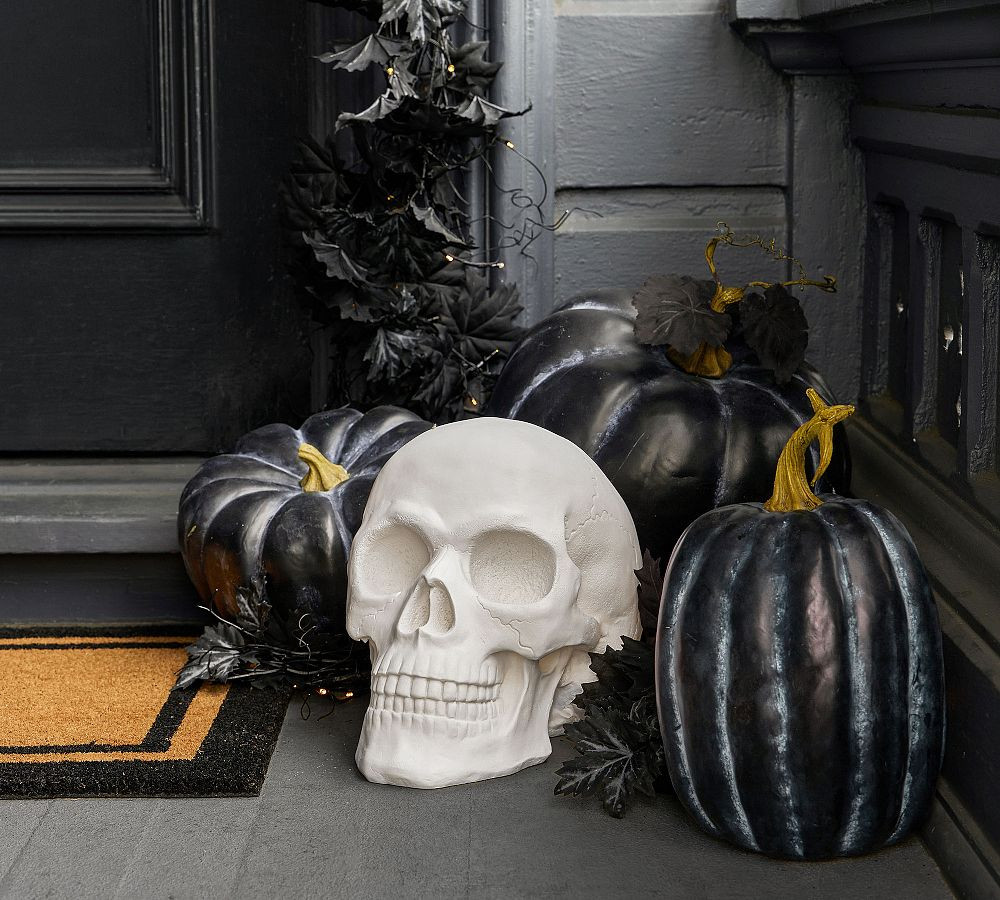 Lit White Skull | Pottery Barn (US)
