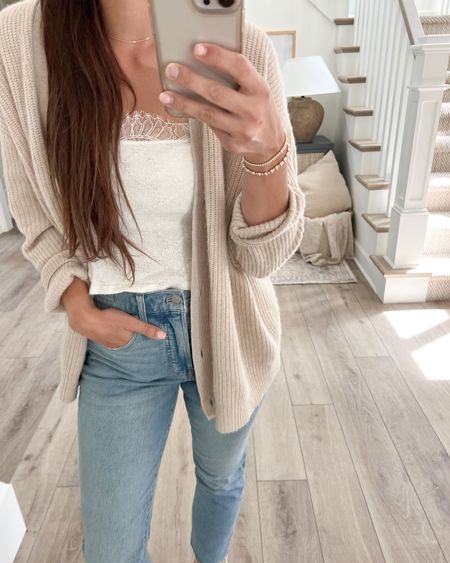 My go to Jenni Kayne cardigan! 15% of with code KAYLA15. I have both the oatmeal and dusty blue and wear them on repeat. I size down as they’re oversized. 

#jennikayne #madewell #falloutfits

#LTKfit #LTKstyletip
