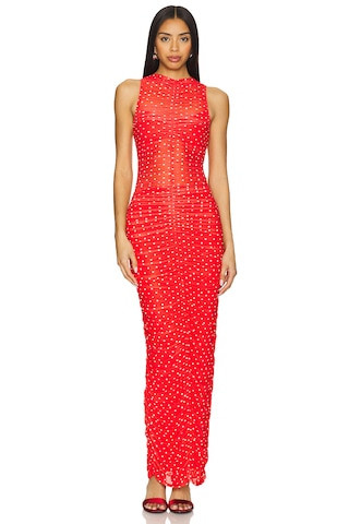 AFRM x REVOLVE Peyton Dress in Risky Micro Dot from Revolve.com | Revolve Clothing (Global)