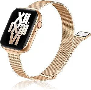 DGege Metal Band Compatible with Apple Watch Bands 38mm 40mm 41mm for Women Girl, Slim Stainless ... | Amazon (US)