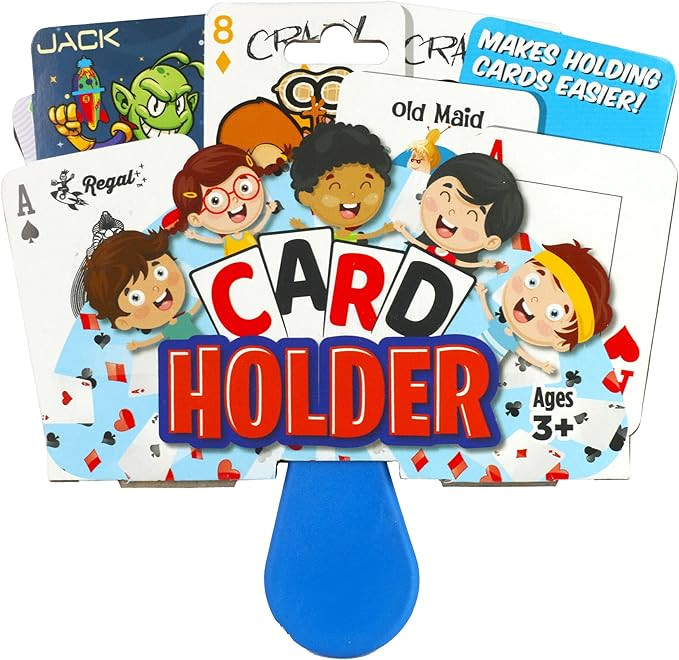 Regal Games 1 Pack Card Holders for Playing Cards - Kids Card Holder with Plastic Paddles - Ideal... | Amazon (US)