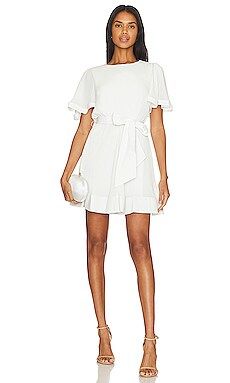 MILLY Lumi Pleated Mini Dress in White from Revolve.com | Revolve Clothing (Global)