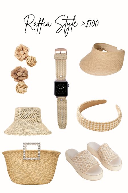 Looking for a beachy style with the material of the summer, Raffia? We got you covered for accessories under $100! All will match your new Raffia Spark*l Band! Code HOUSEOFBONZI saves $ on Spark*l and Vici ☀️

#LTKFindsUnder100 #LTKSeasonal #LTKStyleTip