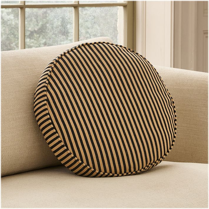 Pierce & Ward Round Stripe Pillow | West Elm (US)