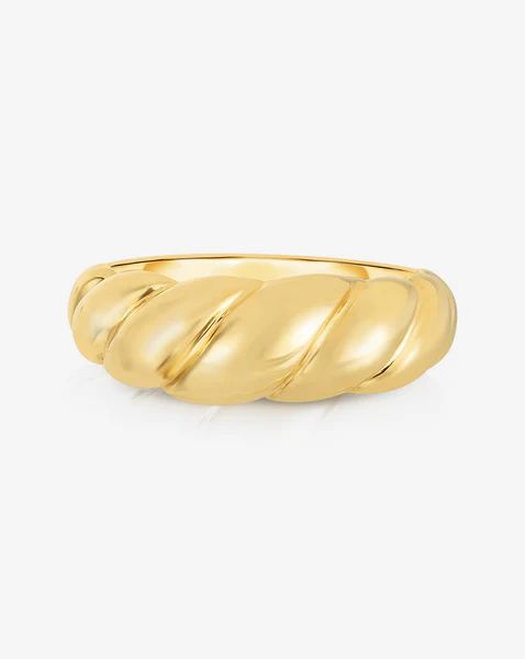 Golden Croissant Ring | Ring Concierge