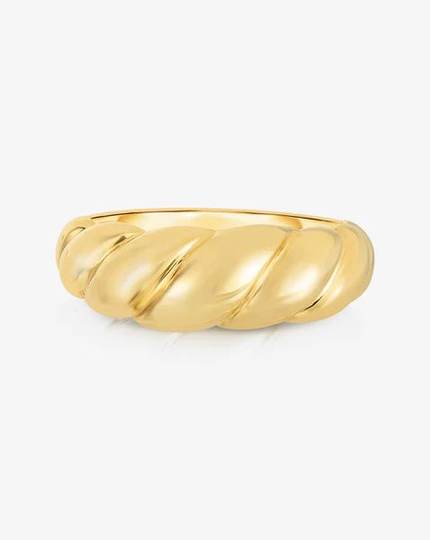 Golden Croissant Ring | Ring Concierge