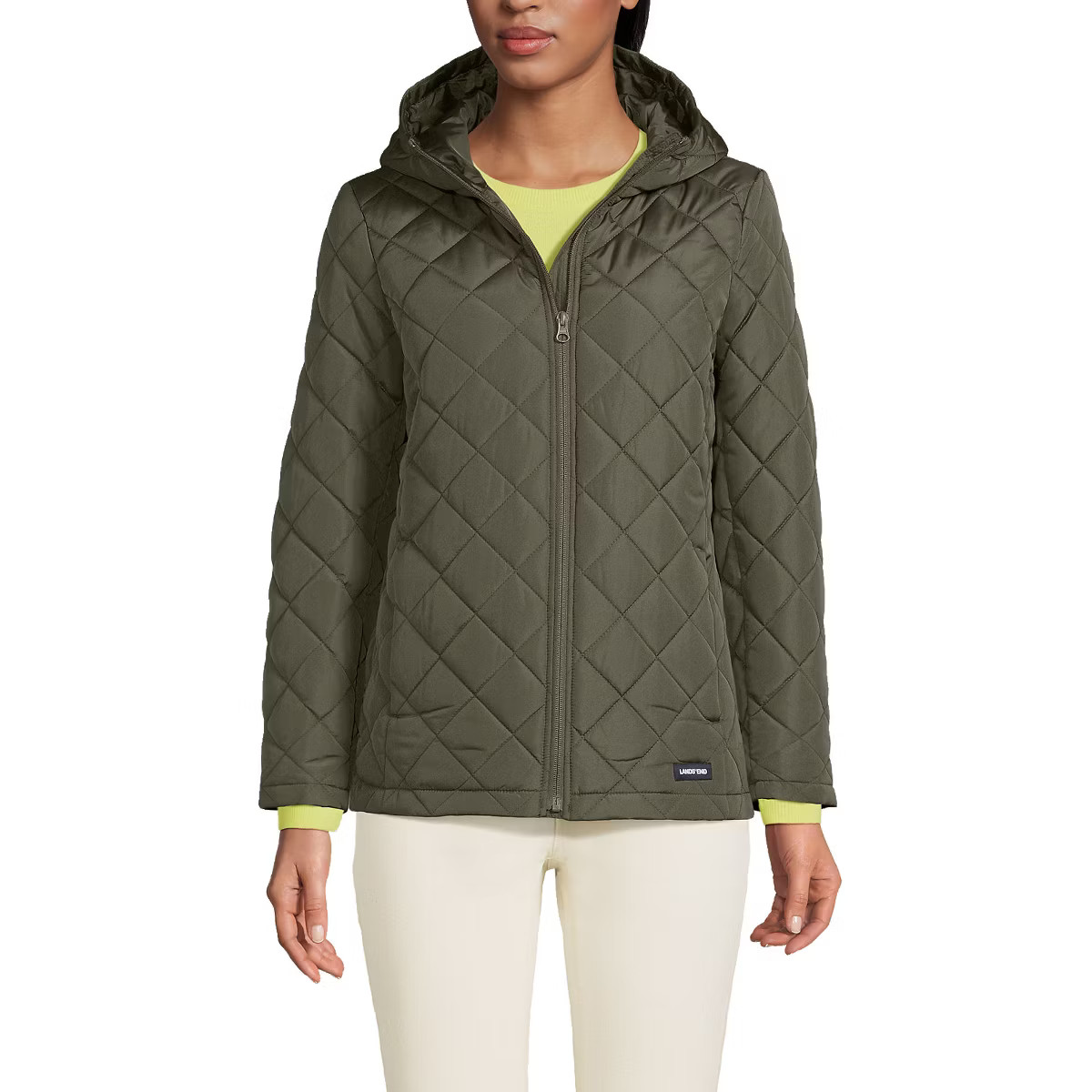 Lands' End Women's FeatherFree Insulated Jacket - Medium - Forest Moss | Target