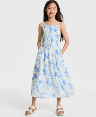 Girls' Smocked Maxi Dress | Macy's
