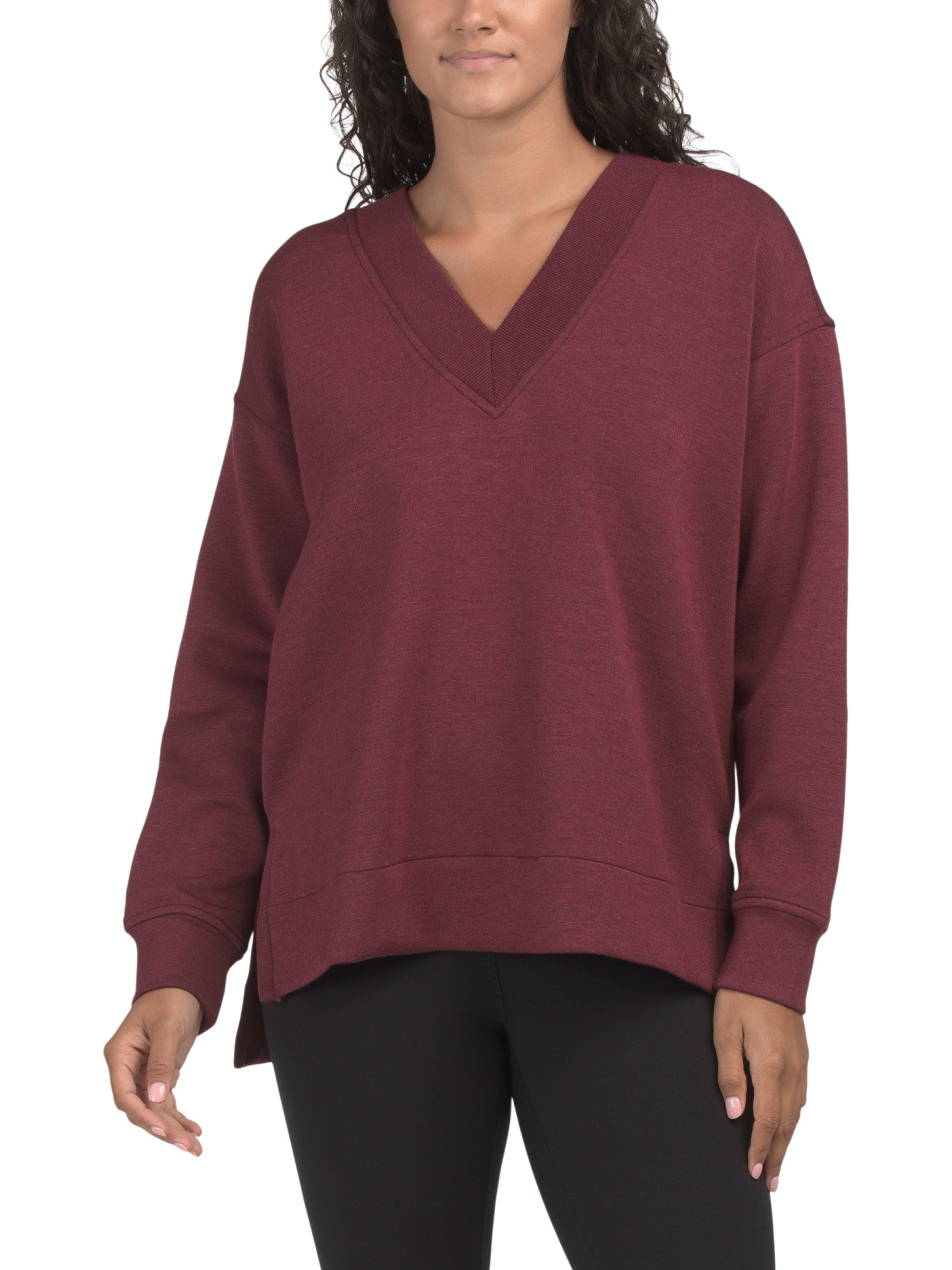 Brushed V-neck Tunic Top | Activewear | Marshalls | Marshalls