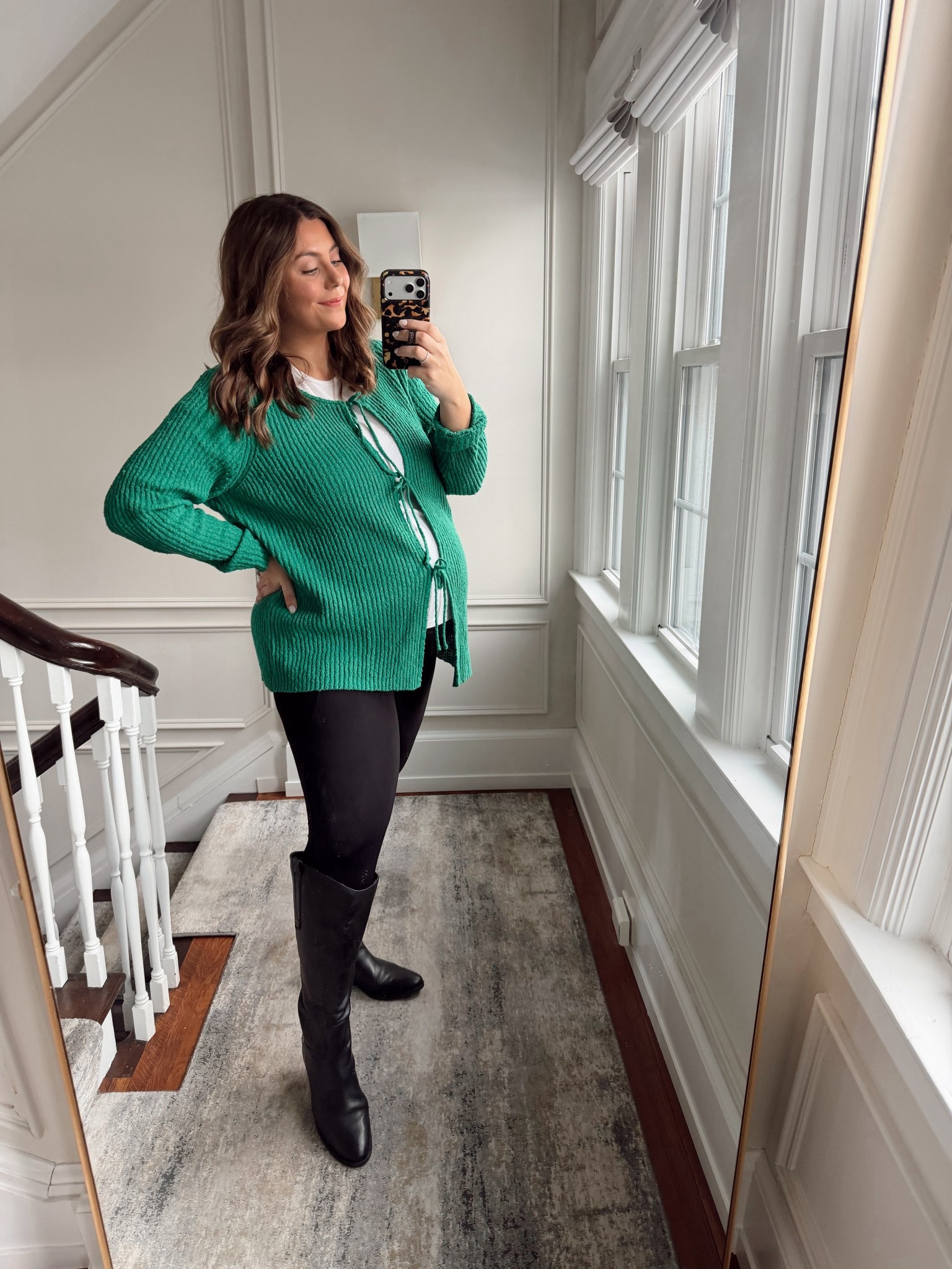 Spring outfit - cardigan - plus size - bump friendly & non-maternity - wearing 1X in cardigan, XXL Tall in t-shirt, XL in leggings. Use CARALYN15 on your first order at Spanx 

#LTKMidsize #LTKSeasonal