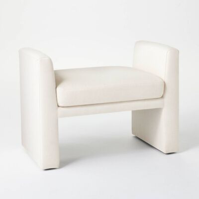 Vernon Ottoman Linen - Threshold designed with Studio McGee | eBay US