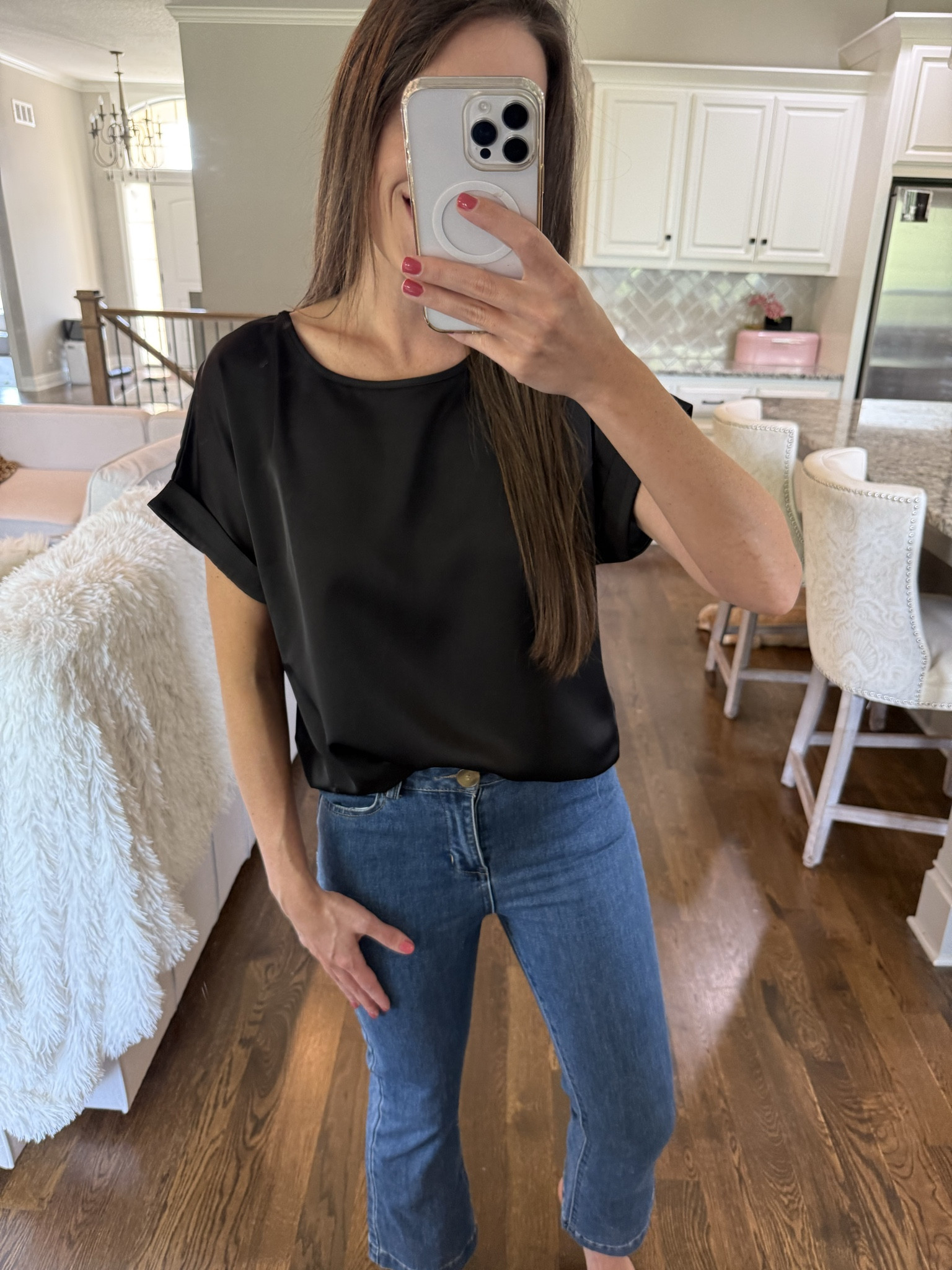 A black top outfit that works for work, dinner, or weekends – true closet MVP. 🌟 #AmazonStyle #BlackTop 

#LTKFindsUnder50 #LTKStyleTip #LTKSeasonal