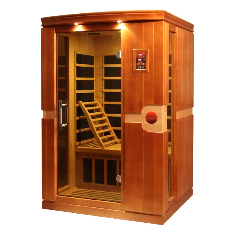 Dynamic Infrared 2 - Person Indoor Bluetooth Compatible FAR Infrared Sauna in Hemlock & Reviews |... | Wayfair North America