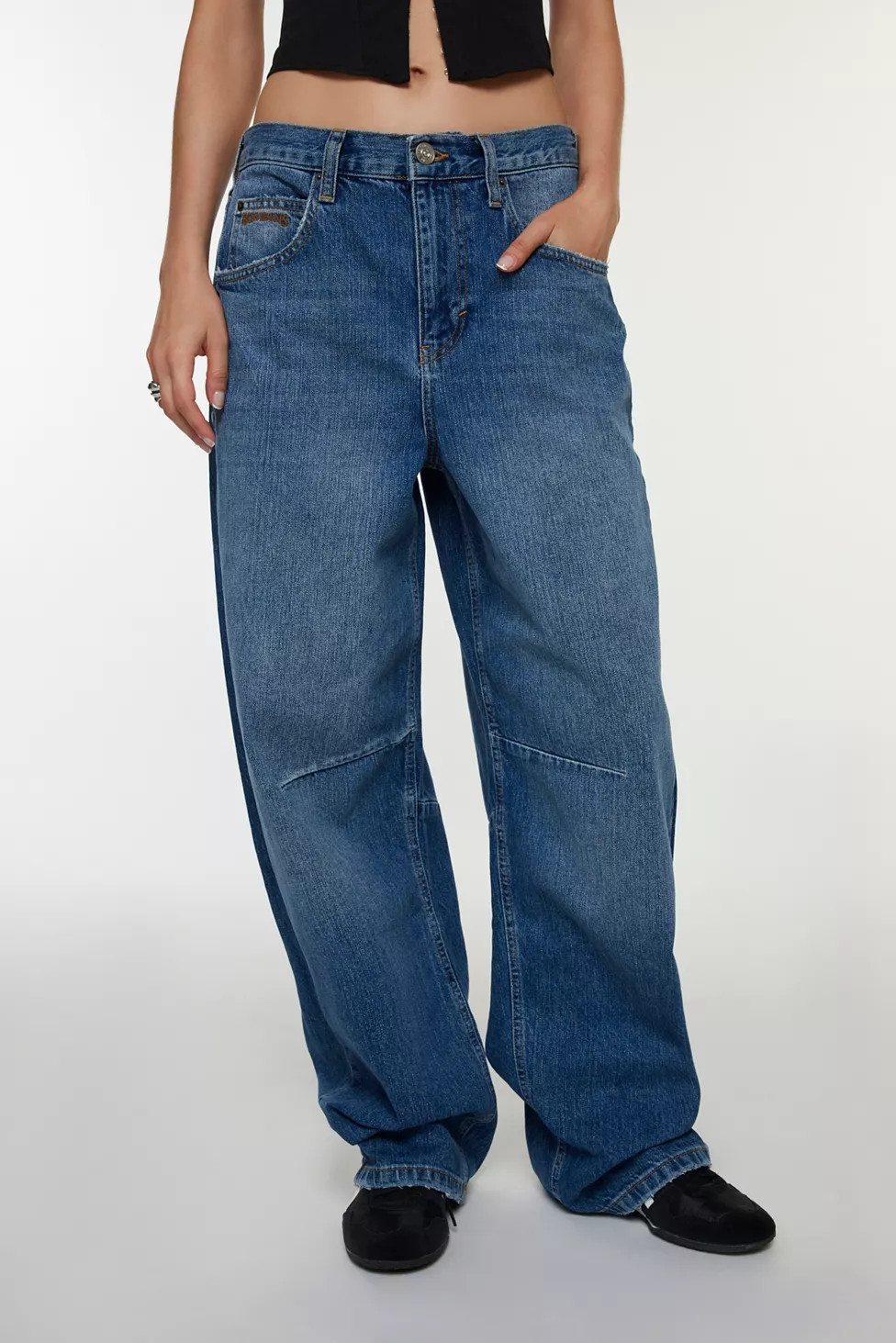 BDG Logan Buckle Baggy Barrel Jean | Urban Outfitters (US and RoW)