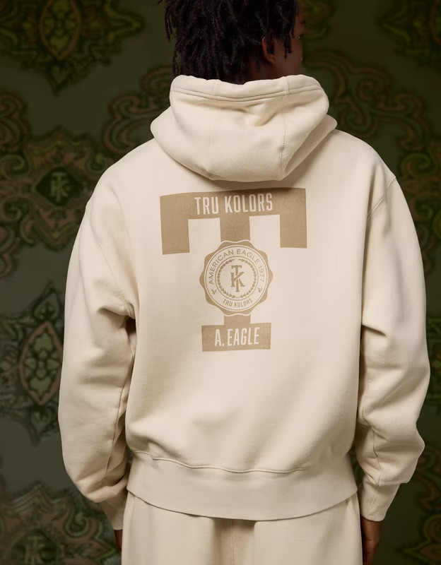 AE x Tru Kolors Heavyweight Graphic Hoodie | American Eagle Outfitters (US & CA)