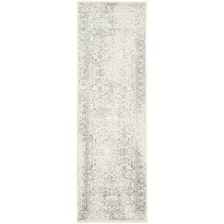 SAFAVIEH Adirondack Ivory/Silver 2 ft. x 6 ft. Border Distressed Runner Rug ADR109C-260 - The Hom... | The Home Depot