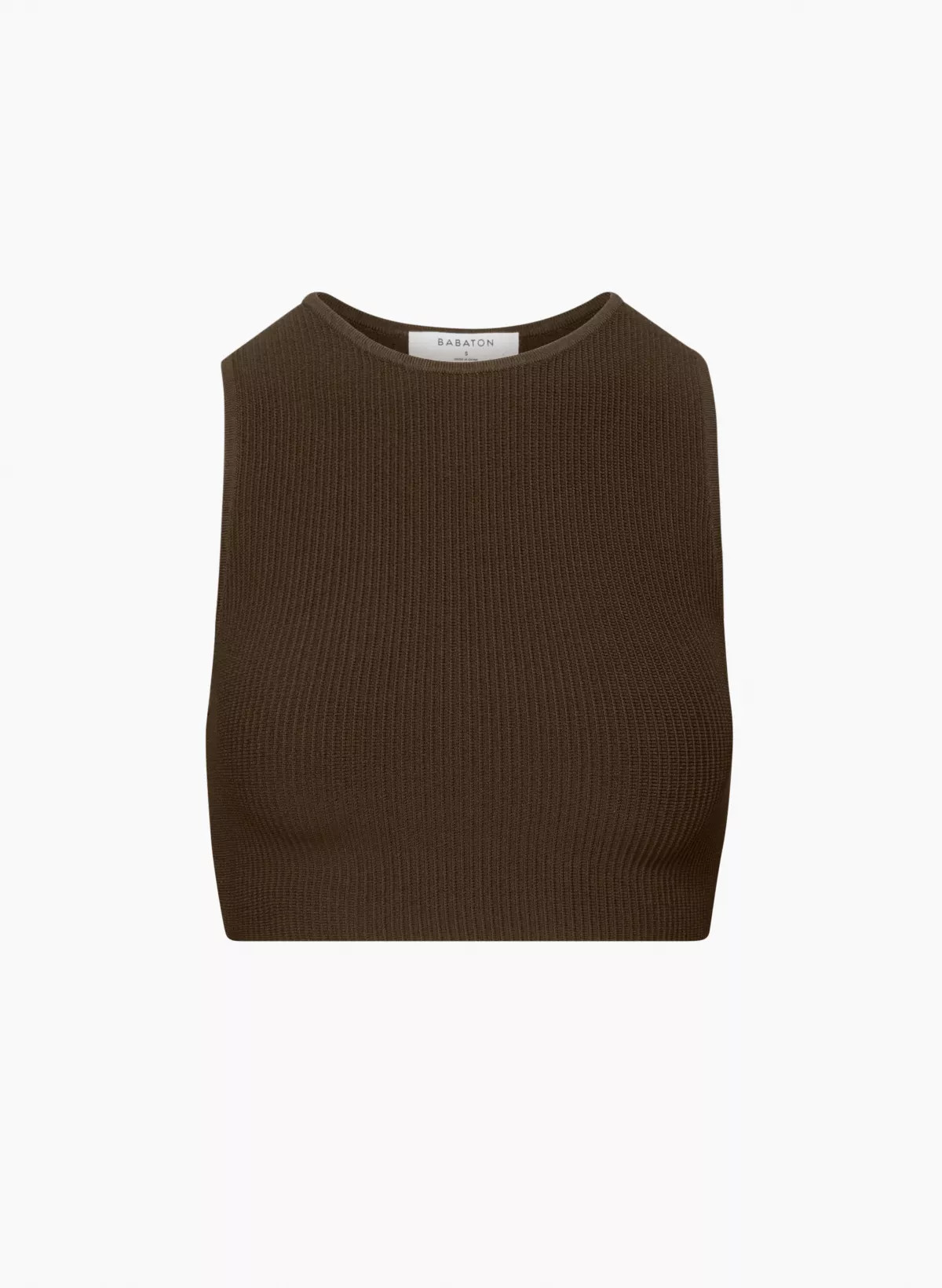SCULPT KNIT RACER CROPPED TANK | Aritzia