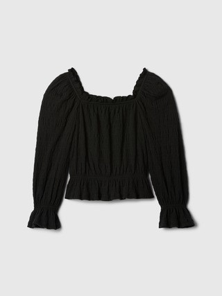Kids Crinkle Peplum Top | Gap Factory