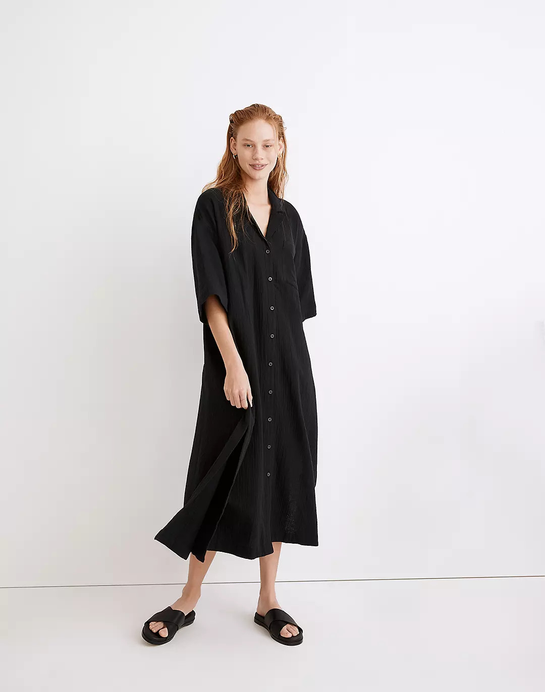 Lightestspun Cover-Up Maxi Shirtdress | Madewell