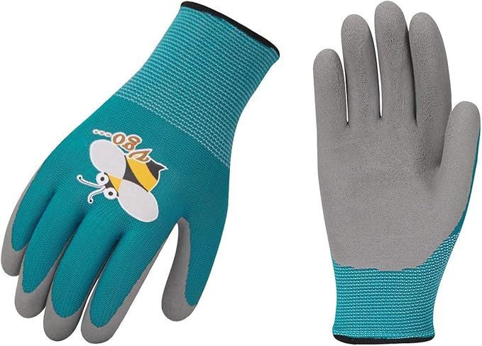 Vgo 1-Pair Age 5-7 Kids Gardening Gloves, Children Yard Work Gloves, Soft Safety Rubber Gloves (X... | Amazon (US)