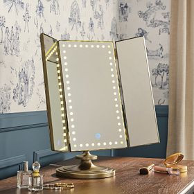 Harry Potter™ Marauder's Map™ Light-Up Touch Trifold Vanity Mirror | Pottery Barn Teen