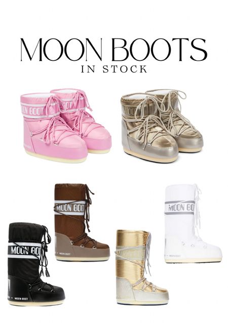moon boots in stock! 

winter trip / ski trip / snow boots 

#LTKSeasonal #LTKshoecrush