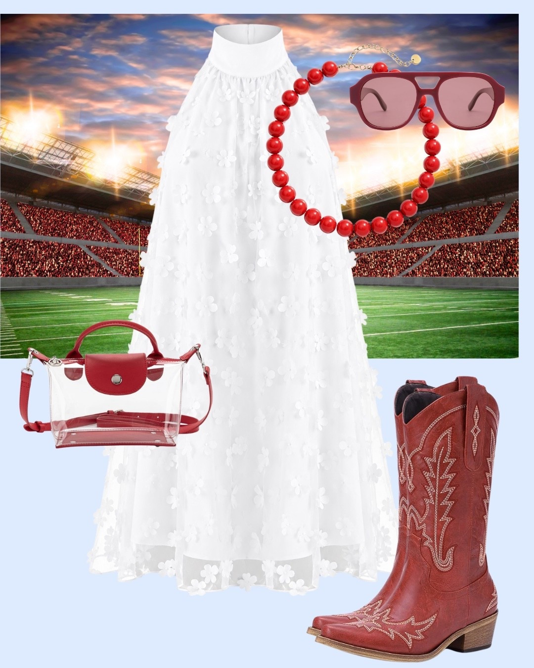 My new favs for stadium days! And with the red accessories? Come on!!

#LTKgrwm #LTKootd #LTKmomlife