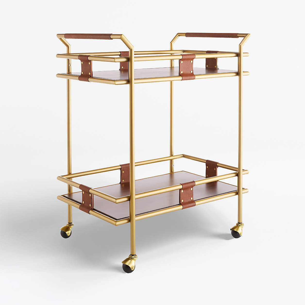 Fae 2-Tier Bar Cart + Reviews | Crate & Barrel | Crate & Barrel