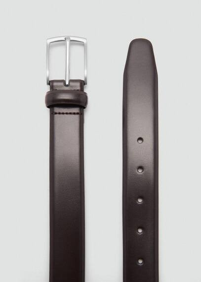 Leather belt brown - Man - 32 - MANGO MAN | MANGO (UK)