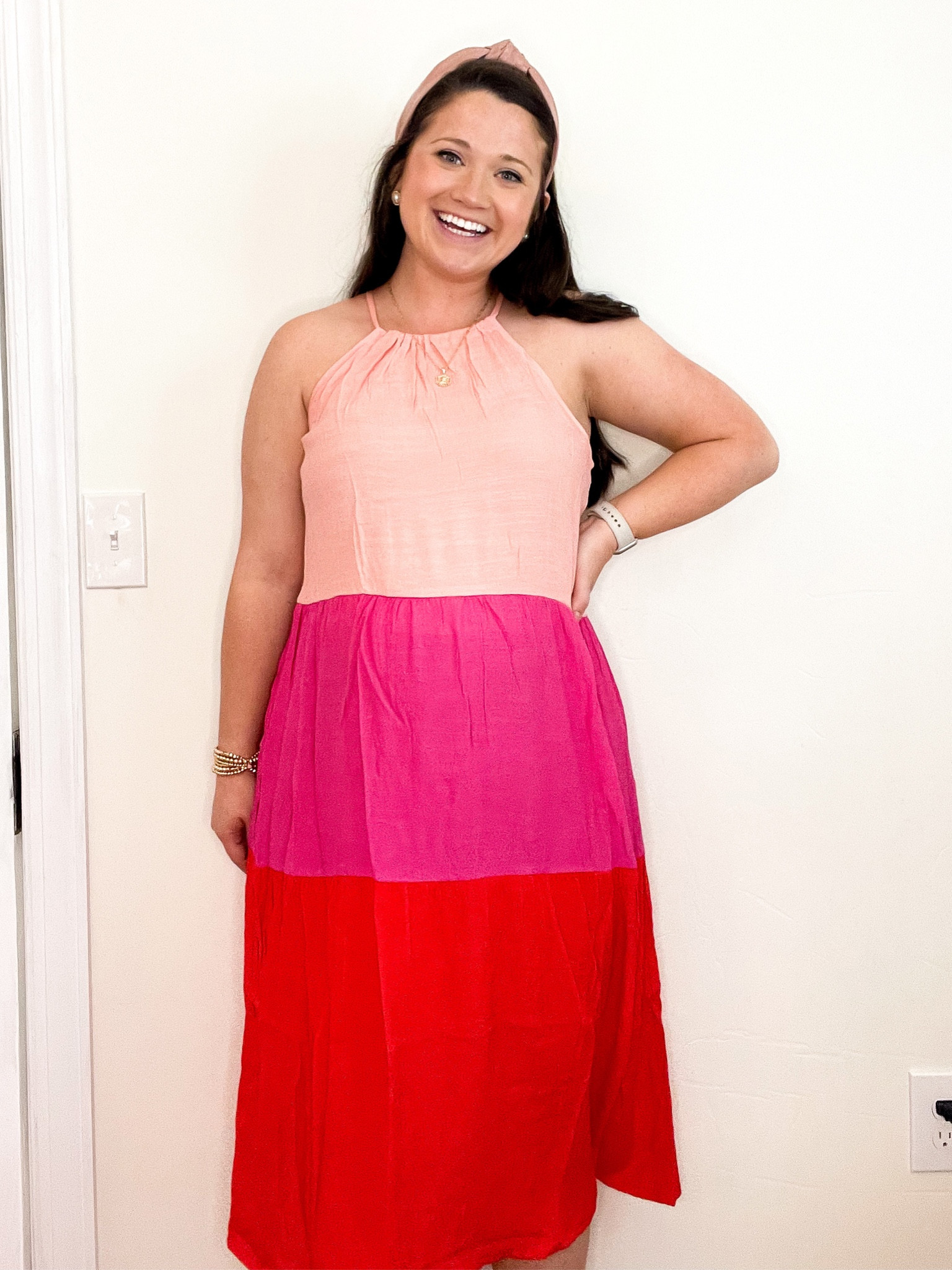 Midi dress. Color lock dress. Swim cover up. Travel. Vacation 

#LTKtravel #LTKunder50 #LTKswim