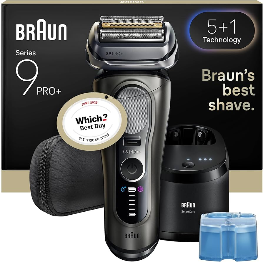 Braun Shavers Series 9 Pro+ Electric Shaver for Men, Wet & Dry Electric Razor, 5+1 Ultra Thin Pre... | Amazon (UK)