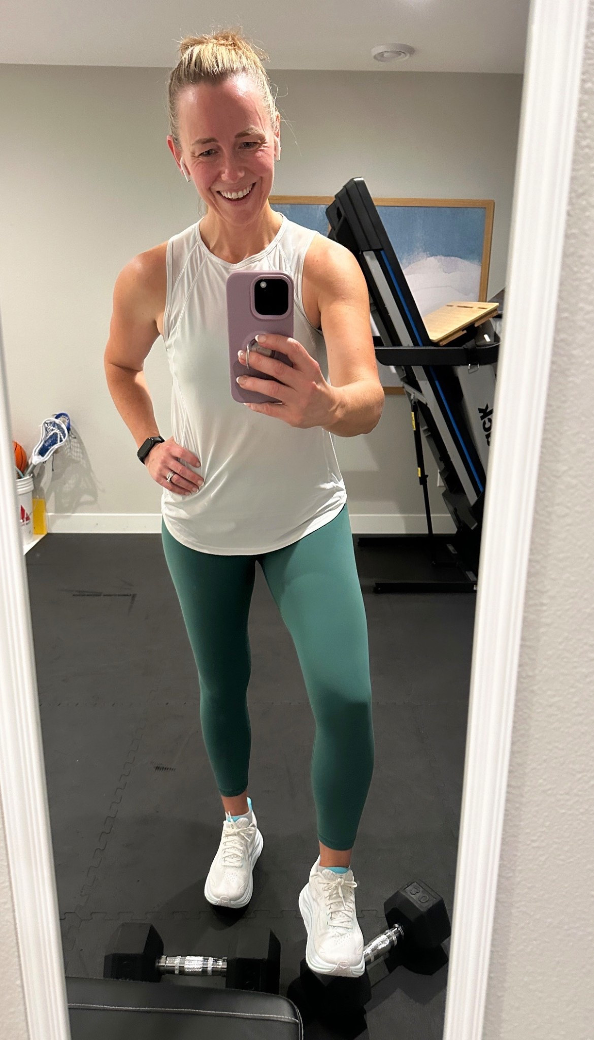 My favorite Athleta leggings are on sale and I really want another color…..

I like the ultra high rise and I see they also have a no seam version now…

I like mediums in these and they are sooooo soft.  

Run….

I have the 7/8 here and paired with a tank from lululemon I love. Size down in the tank as I find these run a little bigger 

#LTKOver40 #LTKActive #LTKSaleAlert