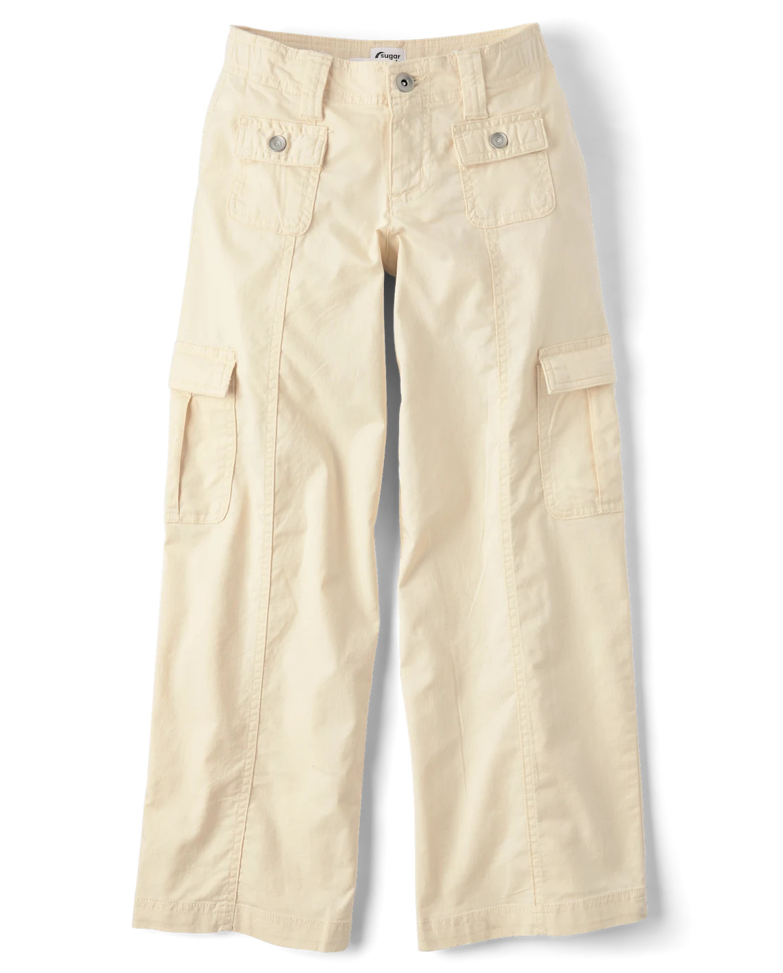 Tween Girls Super Baggy Cargo Jeans - cream | The Children's Place