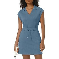 Womens Two Piece Skirt Sets Tennis Outfits Casual Cap Sleeve Lapel Shirt Summer Athletic Sport Sh... | Amazon (US)