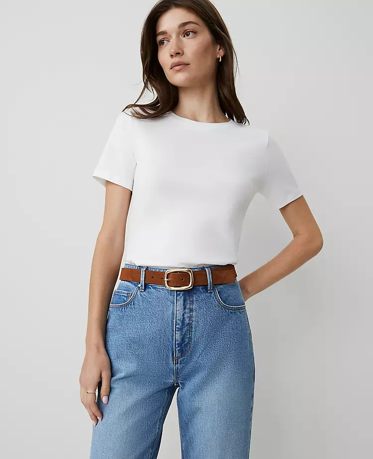 Crew Neck Tee | Ann Taylor
