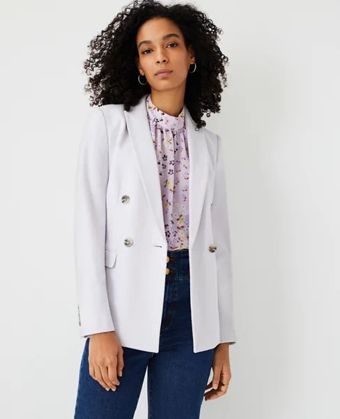 Houndstooth Double Breasted Blazer | Ann Taylor (US)